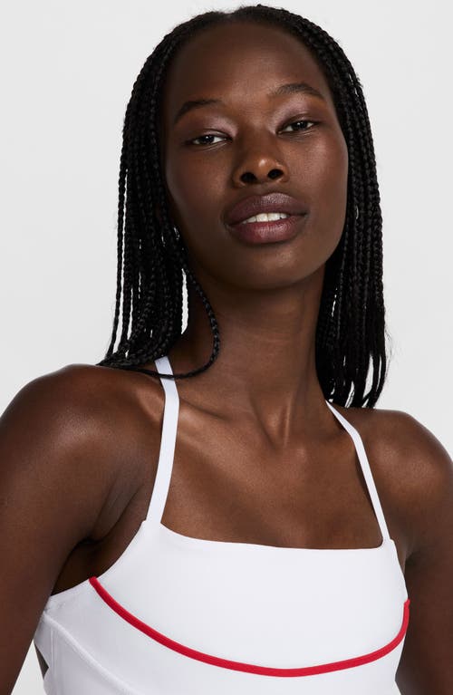 Shop Nike X Jacquemus Bra Top In White/university Red