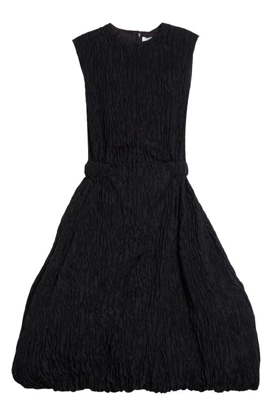 Shop Noir Kei Ninomiya Floating Sleeveless Jacquard Dress In Black