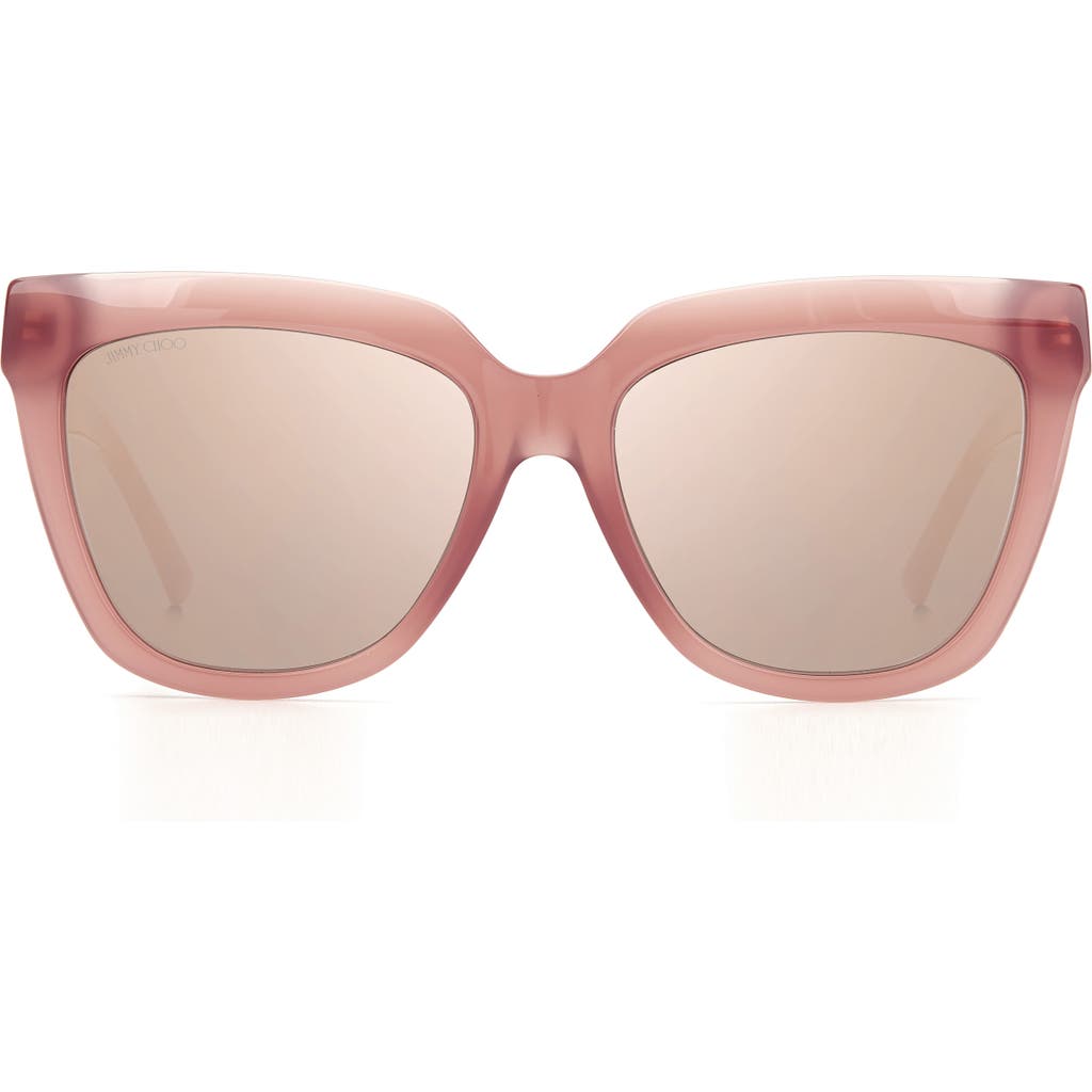 Jimmy Choo Juliekas 55mm Gradient Square Sunglasses In Pink