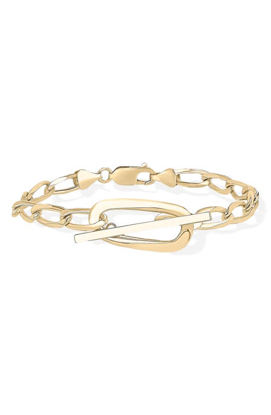 Shop Lana Biography Toggle Bracelet In Yellow Gold