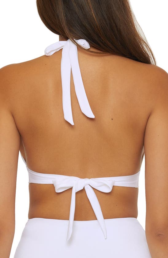 Shop Trina Turk Monaco O-ring Bikini Top In White
