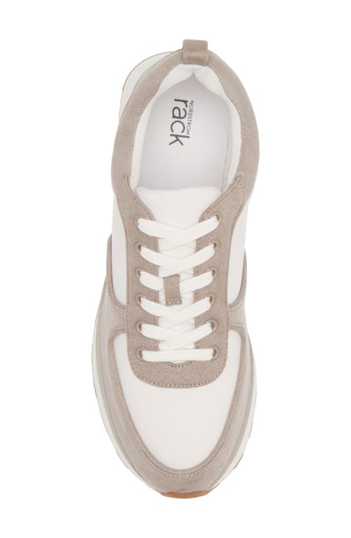 Shop Nordstrom Rack Aretha Sneaker In White-grey