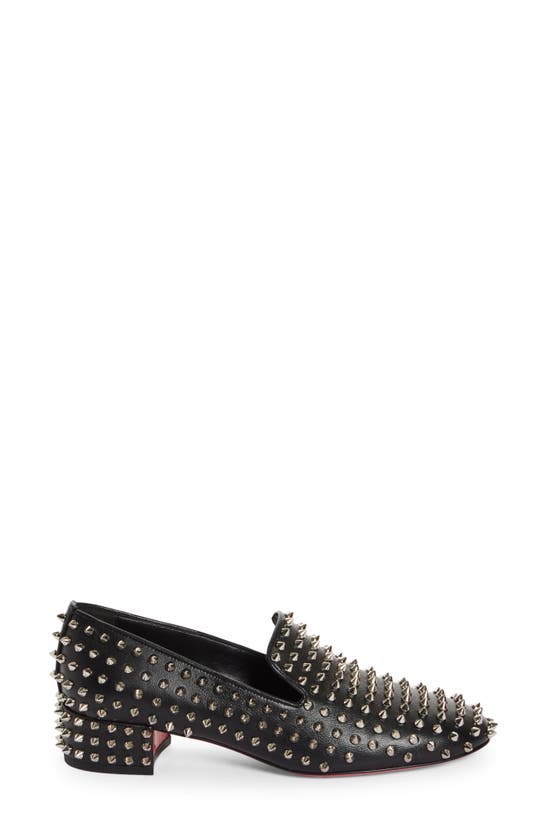 Shop Christian Louboutin Spikeasy Studded Loafer In Black