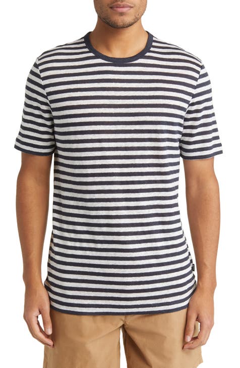 Tiburt Stripe Linen T-Shirt