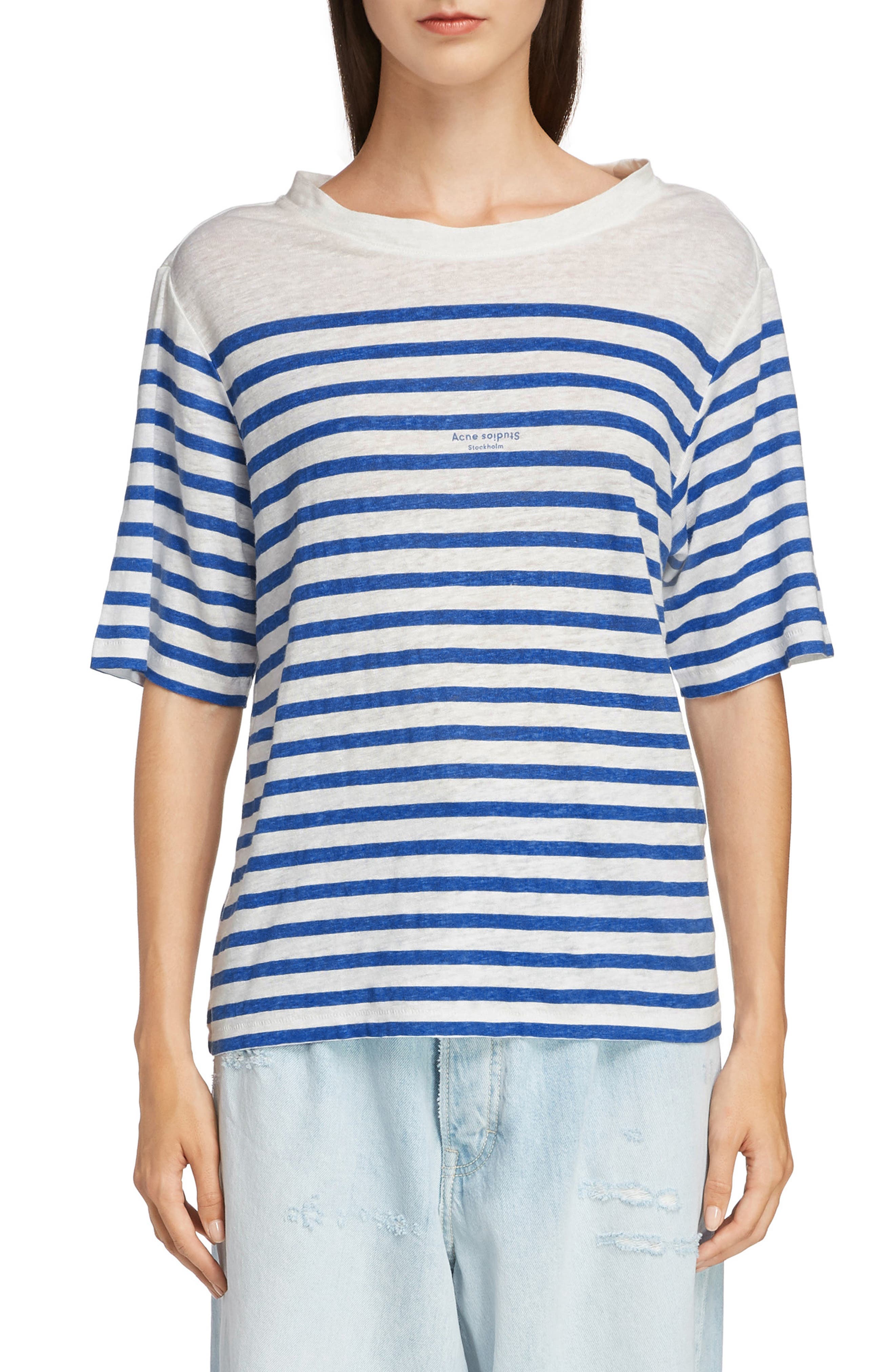 acne studios striped t shirt