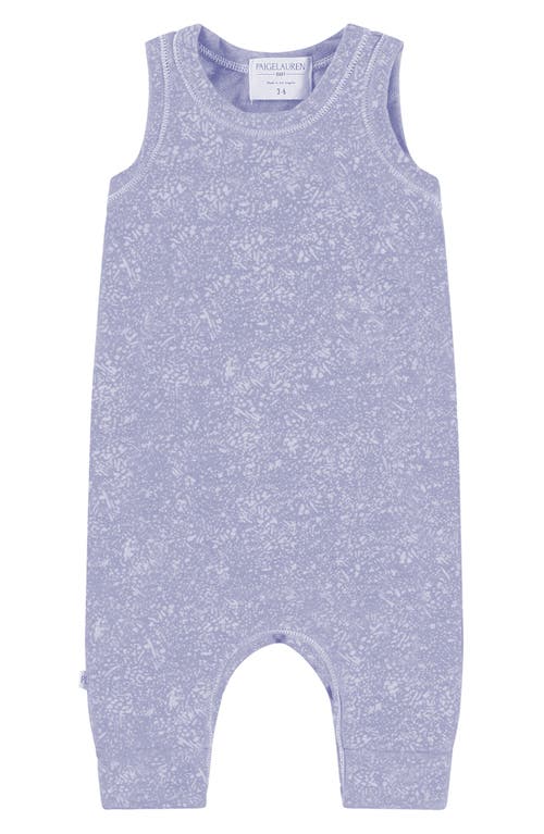 PAIGELAUREN French Terry Tank Romper in Lavender at Nordstrom, Size 3-6M