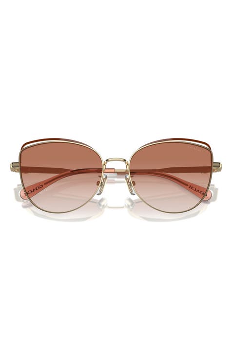 Women's Metallic Cat-Eye Sunglasses | Nordstrom