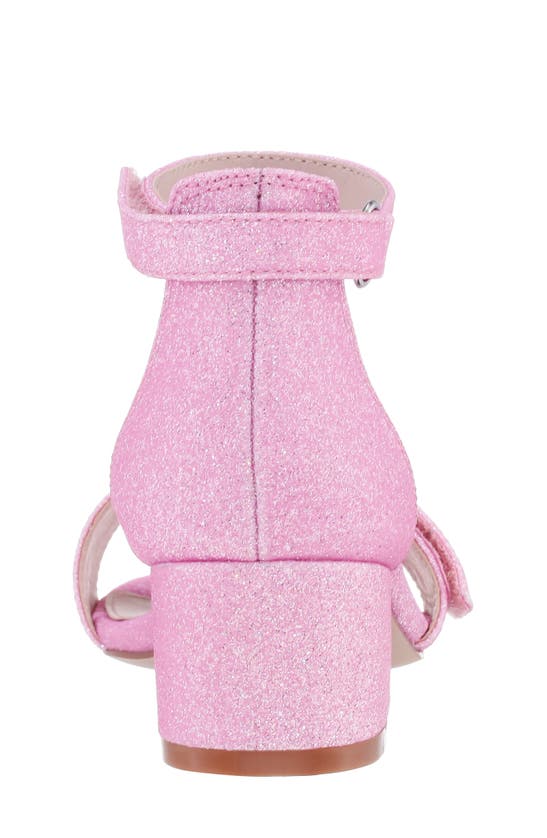 Shop Nina Rejina Ankle Strap Sandal In Light Pink Glitter
