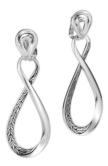 John Hardy Asli Classic Chain Convertible Earrings In Silver