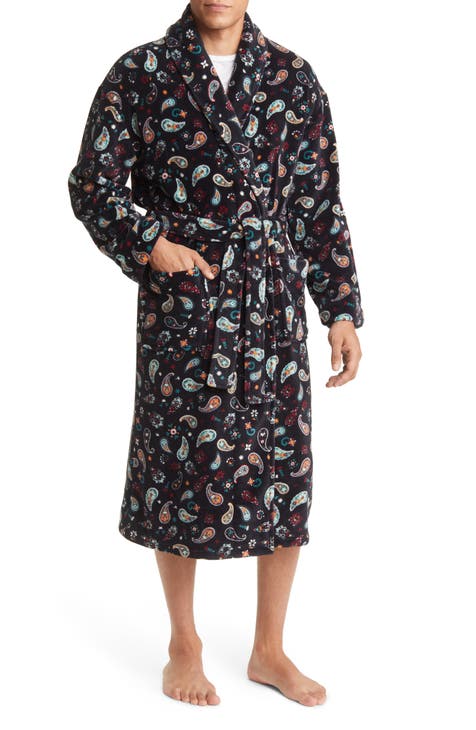 Paisley Fleece Robe