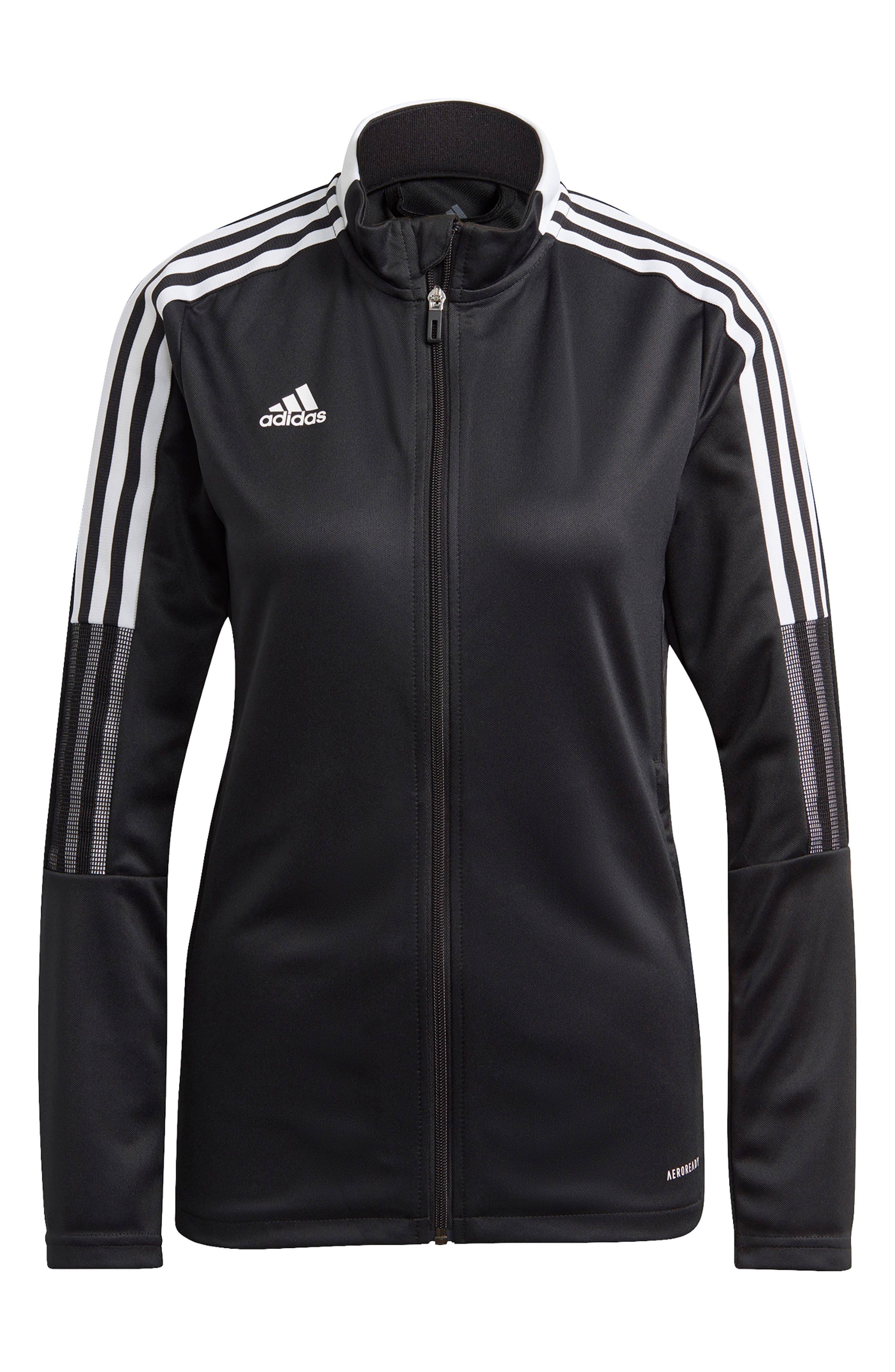 black adidas track top womens