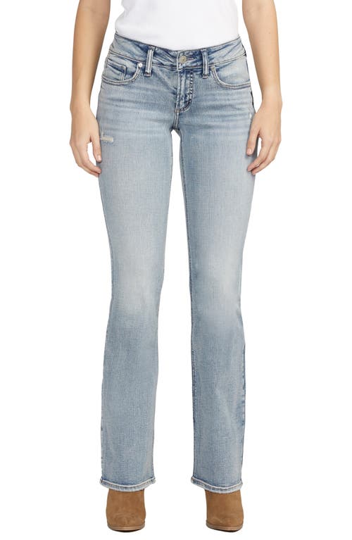 Silver Jeans Co. Britt Curvy Fit Low Rise Slim Bootcut Jeans in Indigo at Nordstrom, Size 30 X 31