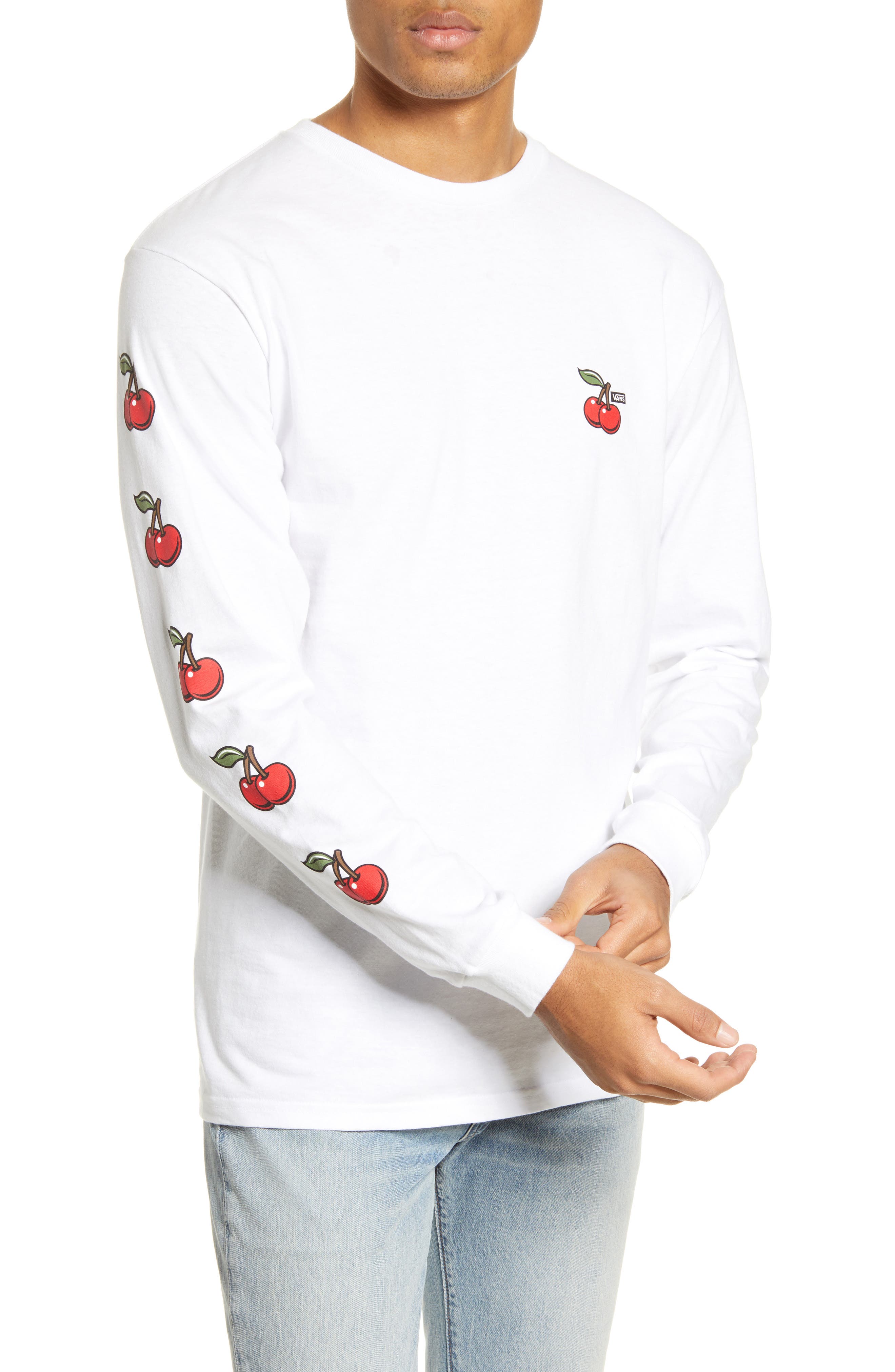 vans cherry long sleeve