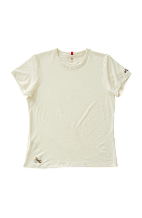 Shop Tracksmith Harrier Tee In Ivory