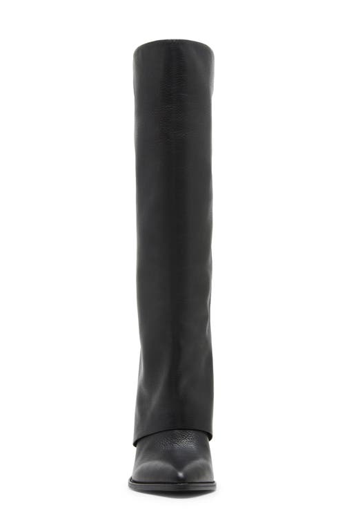 Shop Steve Madden Blanco Knee High Boot In Black Leather