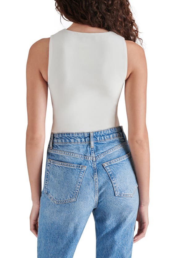 Steve Madden Sleeveless Bodysuit In Ivory