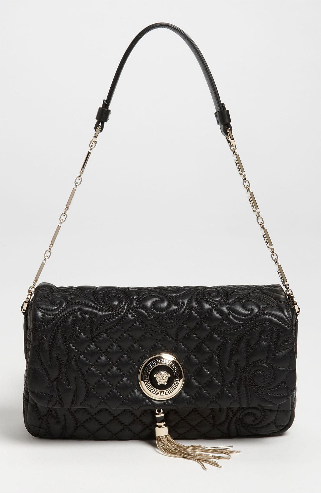 Versace 'Linea' Leather Shoulder Bag Nordstrom