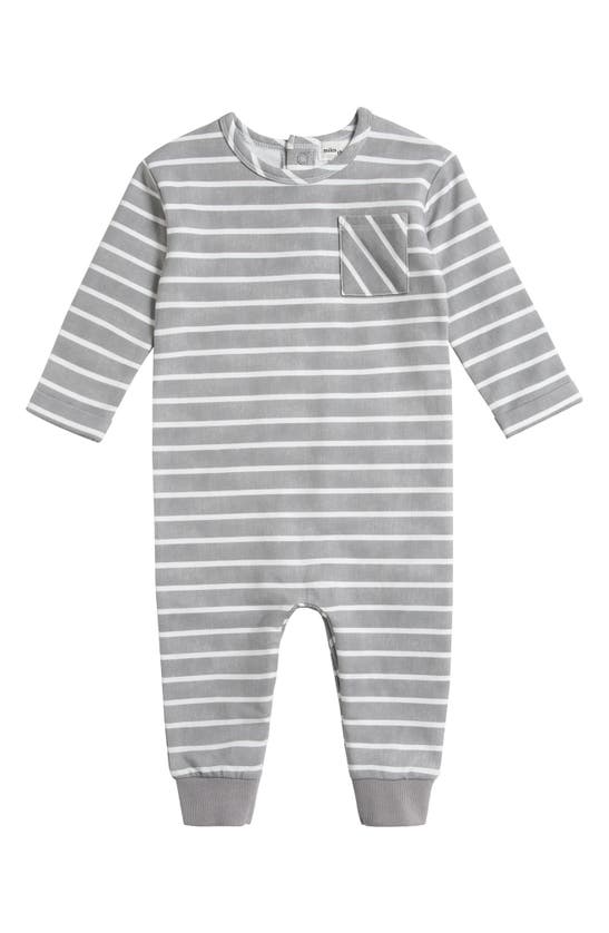 MILES BABY STRIPE LONG SLEEVE ROMPER