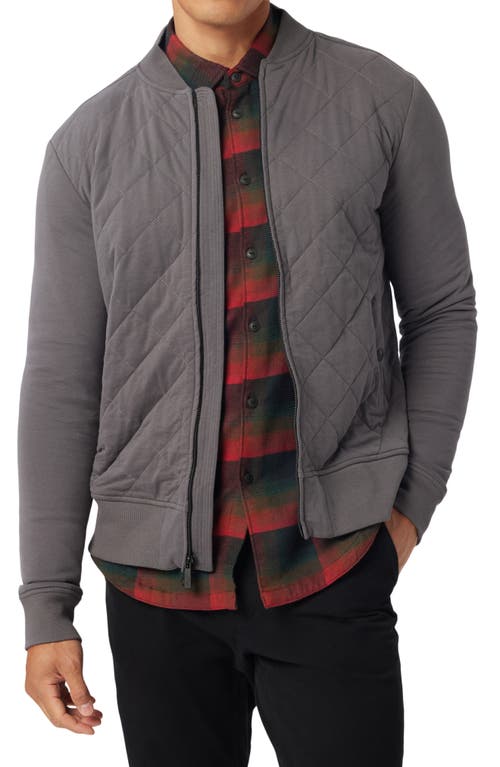 Mayfair Quilted Bomber Jacket in Magnet