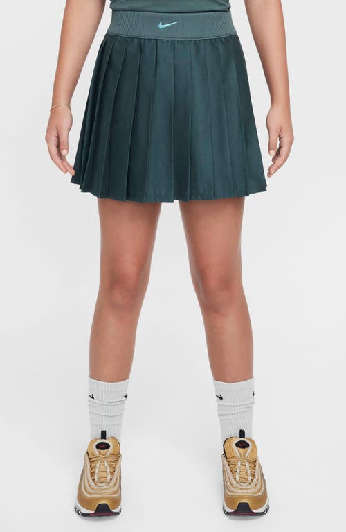 Shop Nike Kids' Sportswear Pleated Skirt In Vintage Green/green Frost