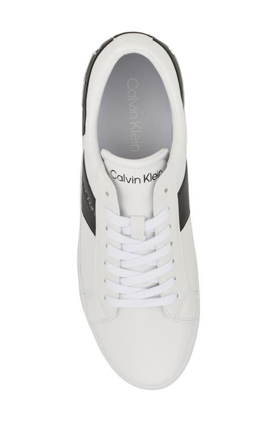 Shop Calvin Klein Roydan Low Top Sneaker In White/ Black
