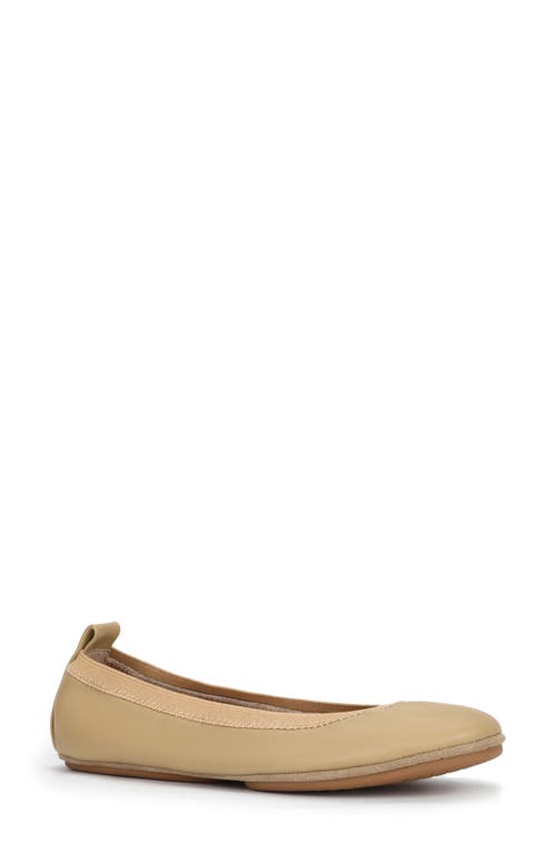 Yosi Samra Samara Foldable Ballet Flat Latte Leather at Nordstrom,