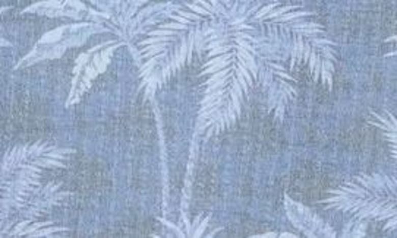 Shop Tommy Bahama Nova Wave Print Stretch Cotton Blend Shorts In Dockside Blue