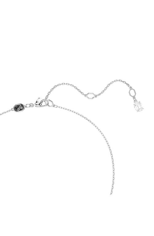 Swarovski Maxtrix Pendant Necklace In Silver