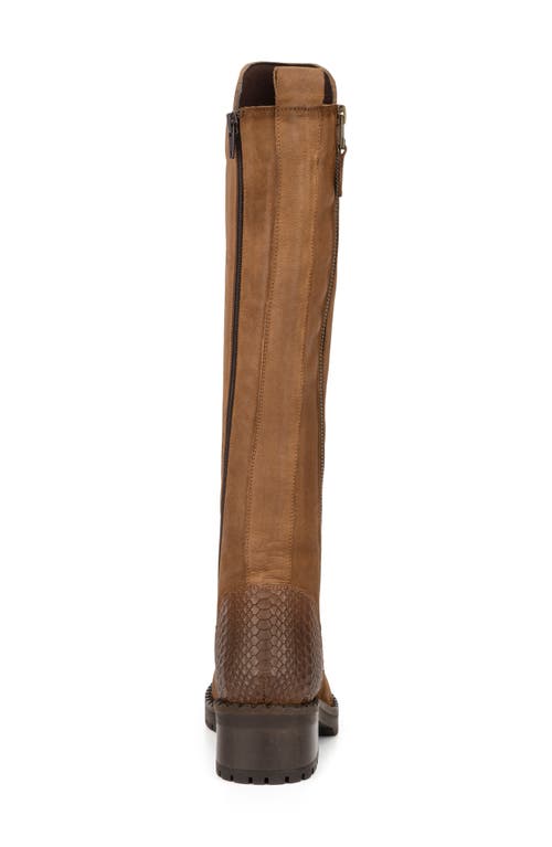 Vintage Foundry Henrietta Tall Leather Lace-up Boot In Tan