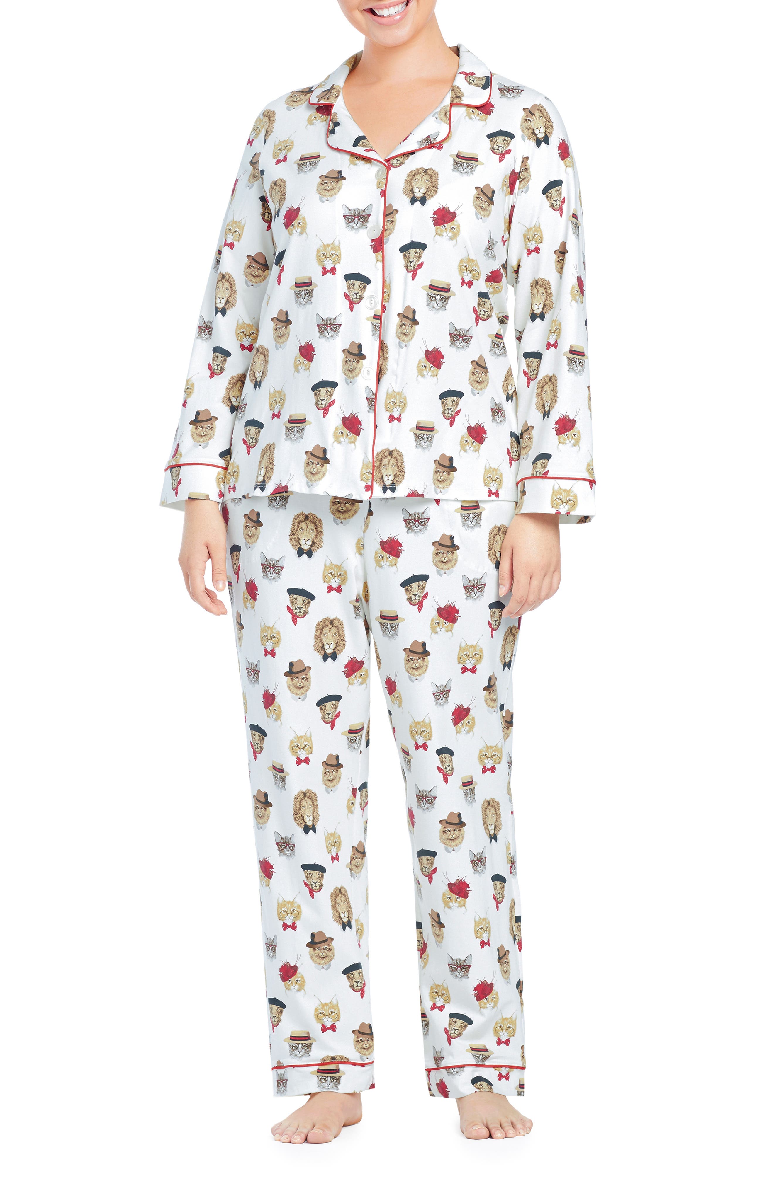 Plus Size Bedhead Classic Print Pajamas, Red