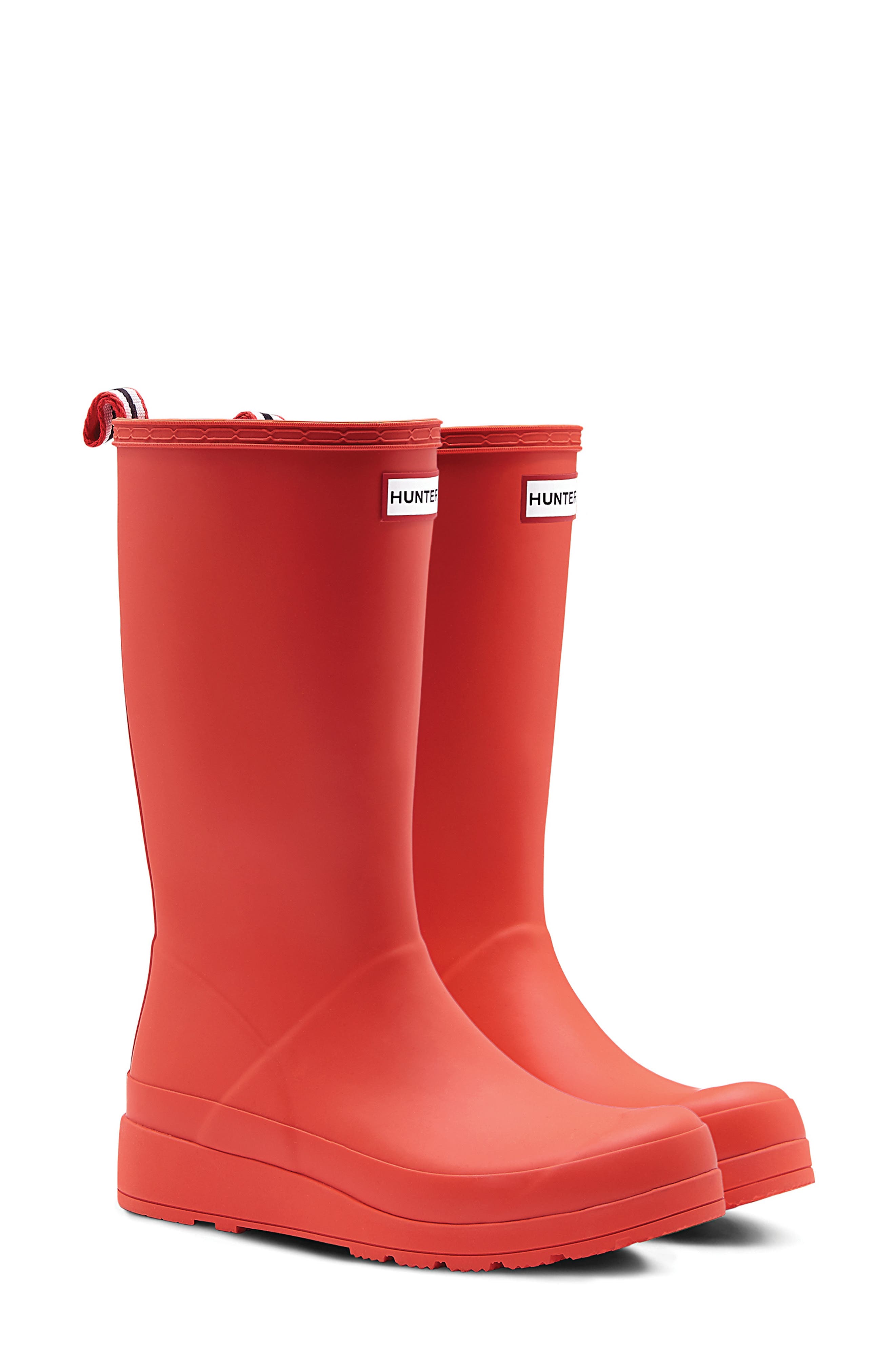Womens Mens Shoes Mens Boots Wellington and rain boots HUNTER Rubber Womens Original Play Tall Rain Boots in Red 