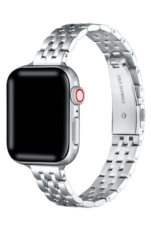 The Posh Tech Tess Stainless Steel Apple Watch® Watchband in Silver