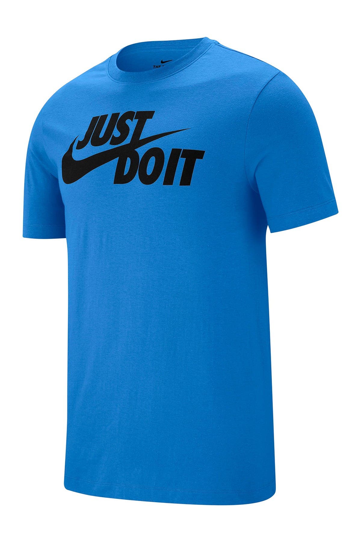 Nike Just Do It Swoosh Graphic T-shirt In 436 Ltphbl/black