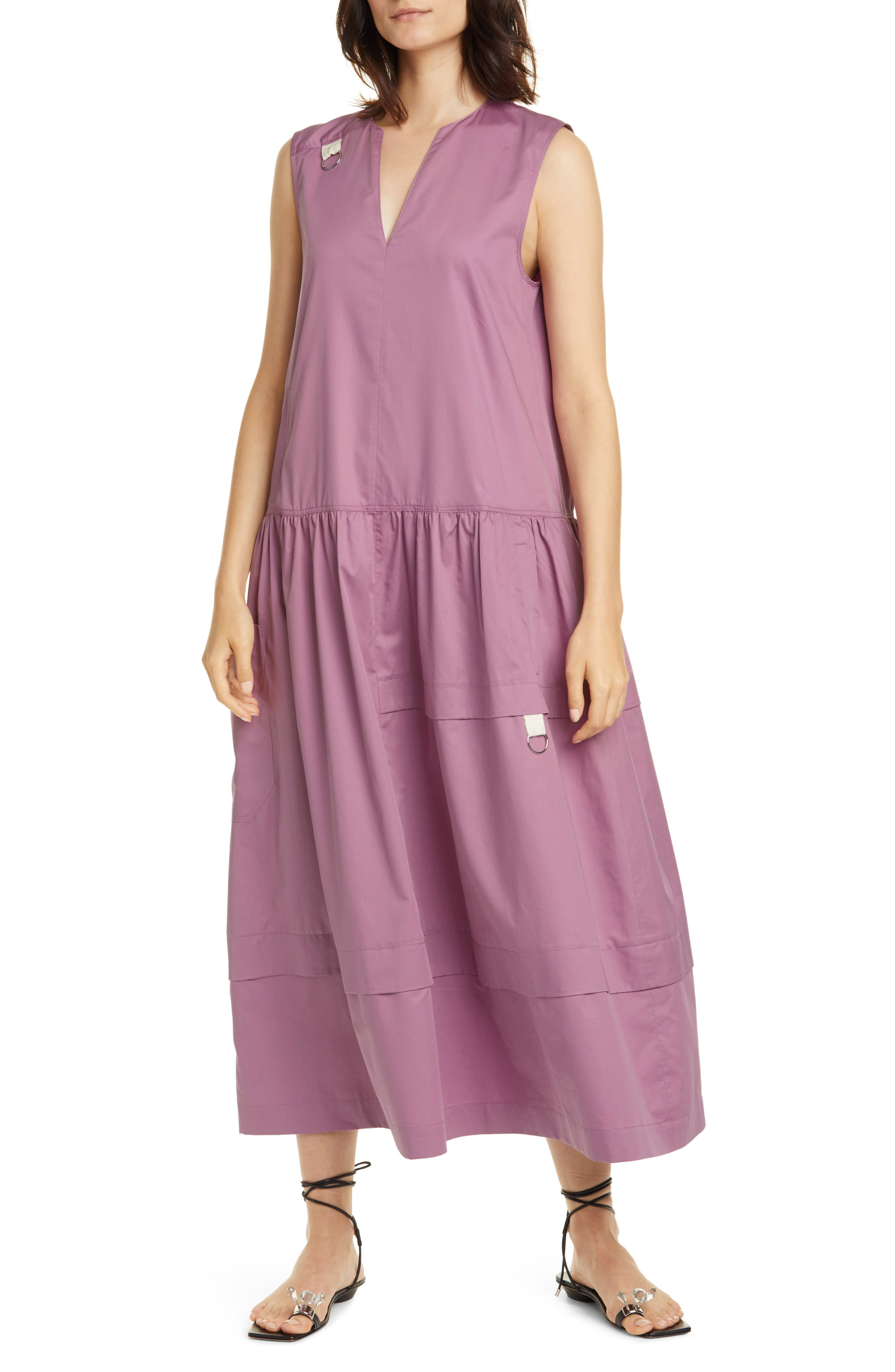 tibi purple dress