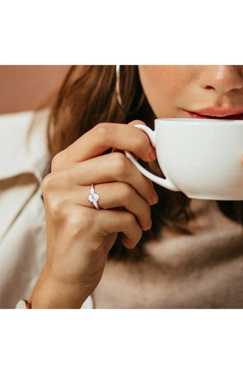 Delmar Lab-created Moissanite Ring In White