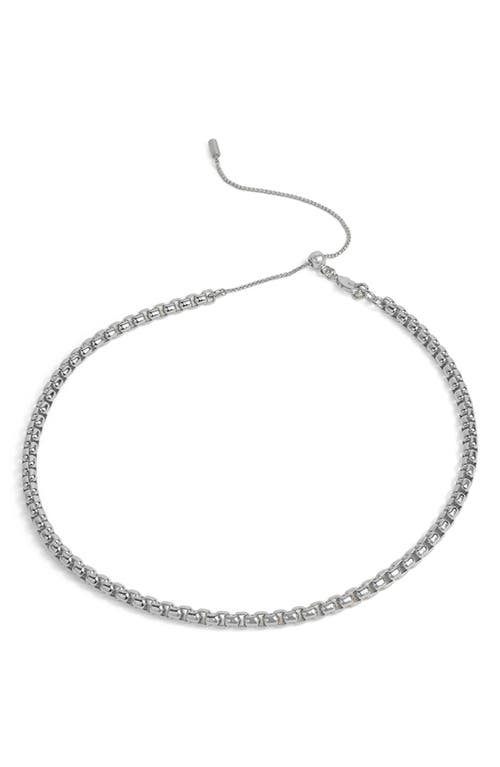 Shop Dean Davidson Softbox Chain Necklace In Silver