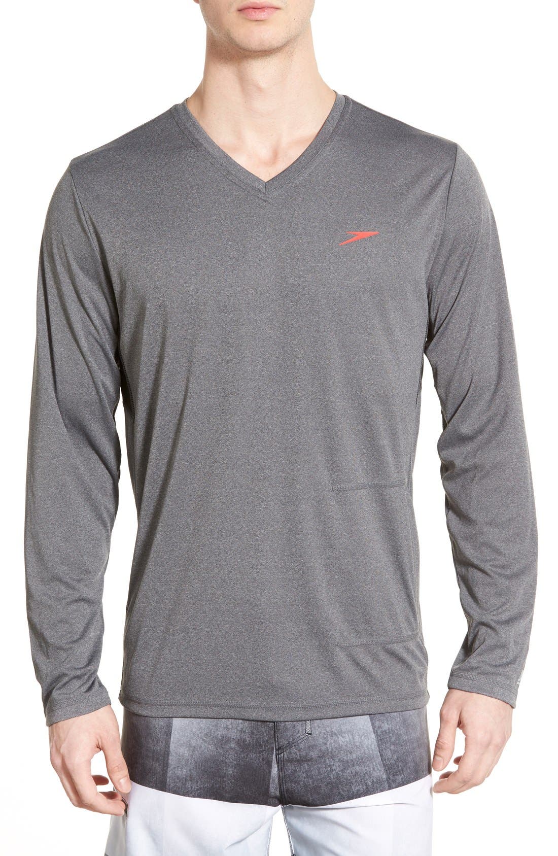 speedo long sleeve swim shirt