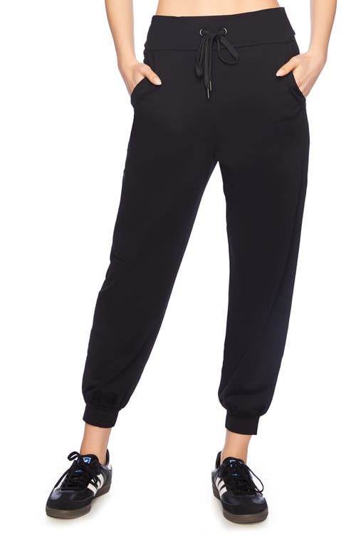 Susana Monaco Drawstring Ankle Joggers In Black