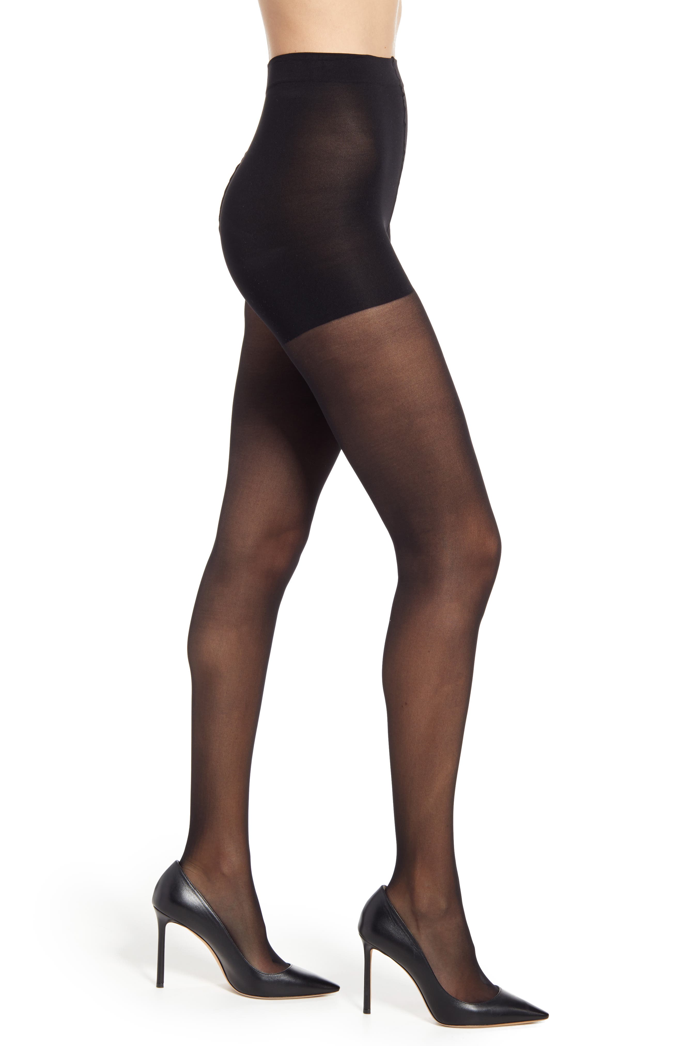 Swedish Stockings Moa Control Top Semi Opaque Tights in Sand at Nordstrom