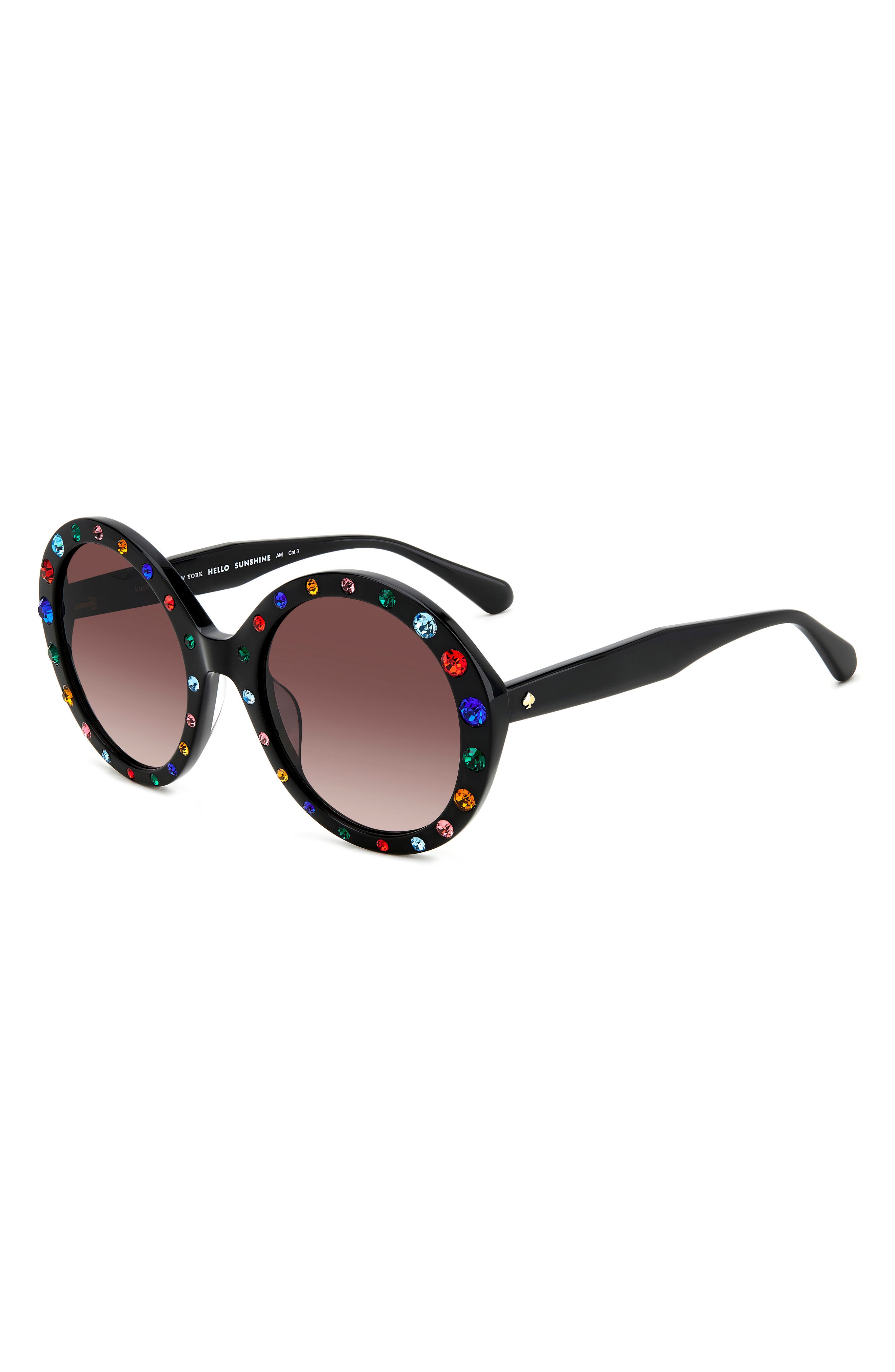 Kate Spade New York zya 55mm gradient round sunglasses in 