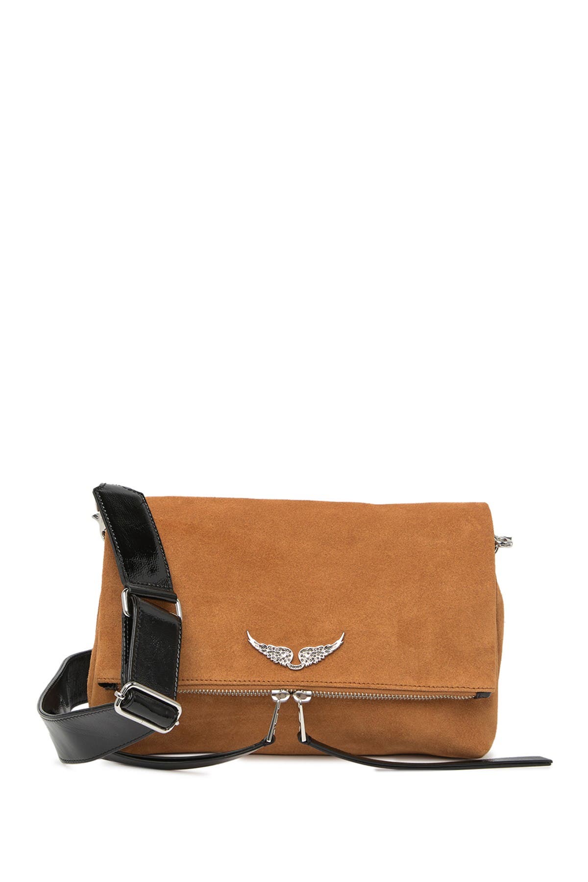 Zadig & Voltaire Rocky Suede Crossbody Bag In Tannoir ModeSens