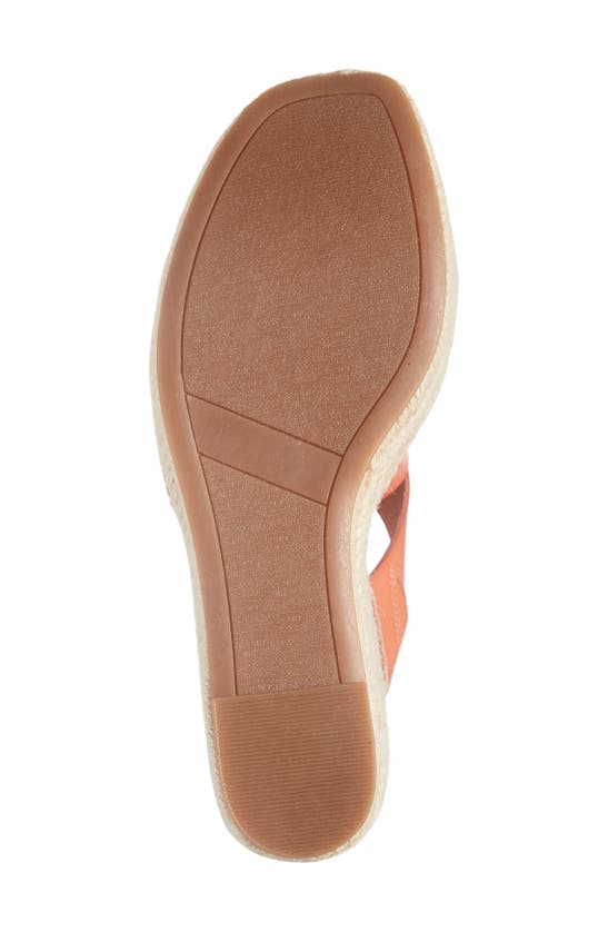 Shop Nordstrom Rack Cressida Platform Wedge Espadrille Sandal In Orange Bisque