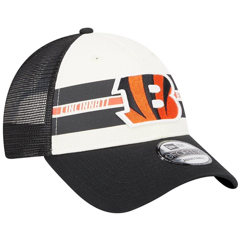 Men's New Era Black Cincinnati Bengals Team Classic Trucker