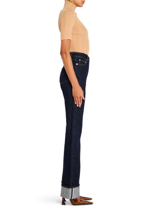 Shop Ser.o.ya Ashton High Rise Slim Flare Jean In Rinse