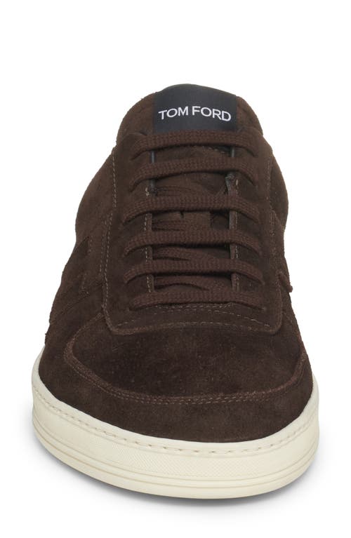 Shop Tom Ford Radcliffe Low Top Sneaker In Ebony/cream