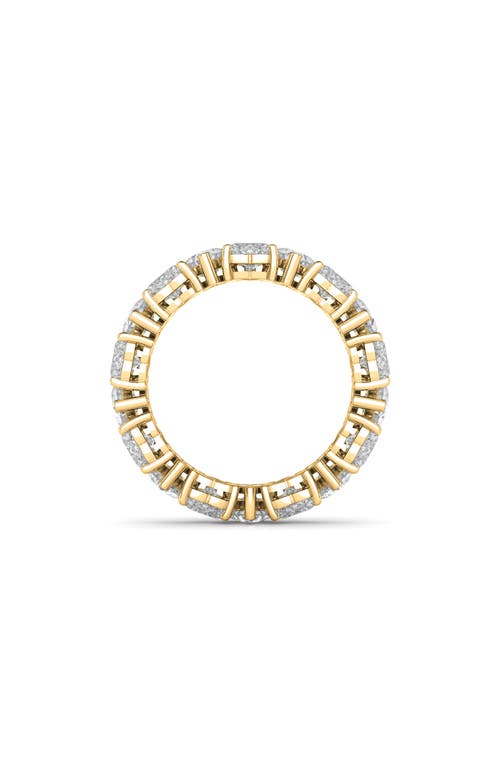 Hautecarat Alternating Hearts Lab Created Diamond Eternity Ring In Yellow Gold