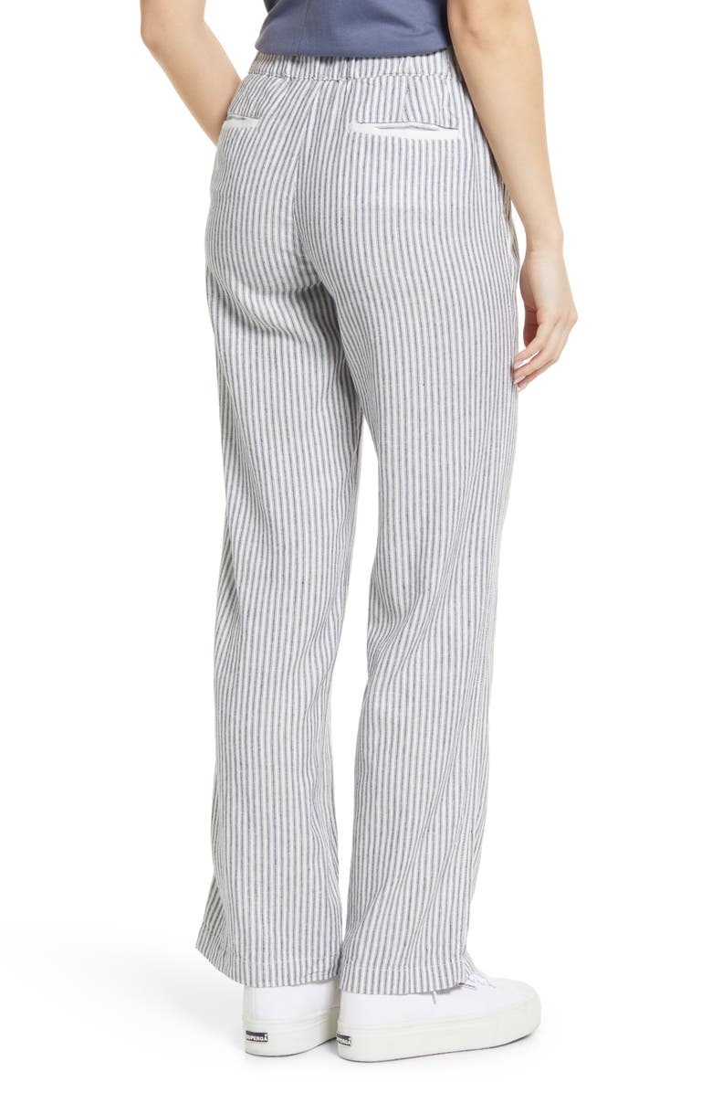 Caslon® Stripe Linen Blend Pants | Nordstrom