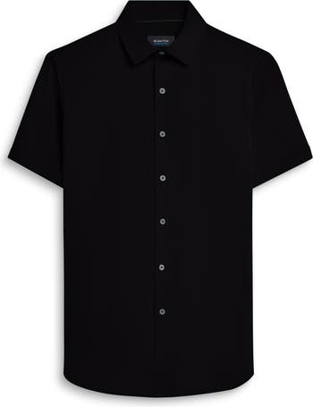 Bugatchi Miles OoohCotton® Short Sleeve Button-Up Shirt | Nordstrom