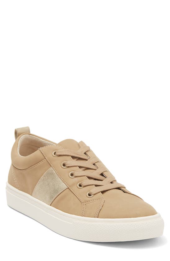 Nordstrom Rack Norah Lace-up Sneaker In Tan Sand - Gold