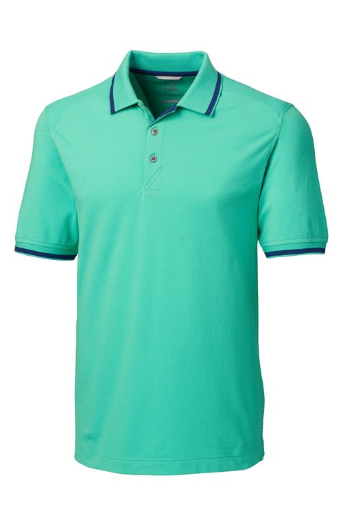 Cutter & Buck Tipped DryTec Polo in Fresh Mint
